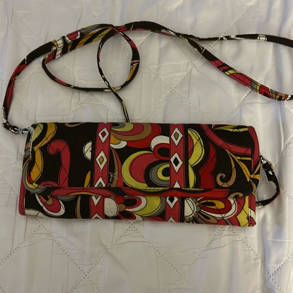 Vera Bradley crossbody clutch wallet/vintage - Picture 1 of 3